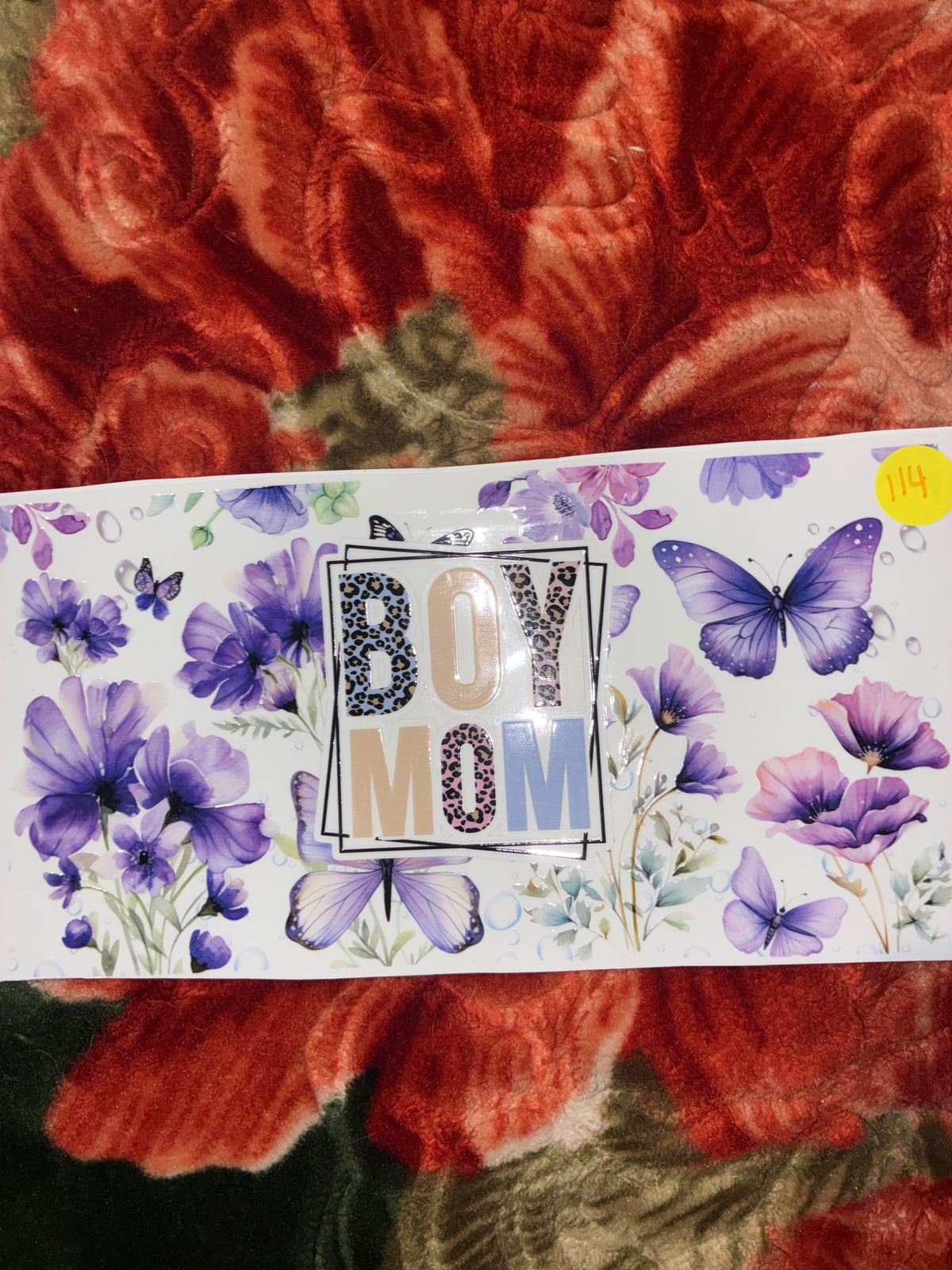 Boy Mama Decal #114💜💙