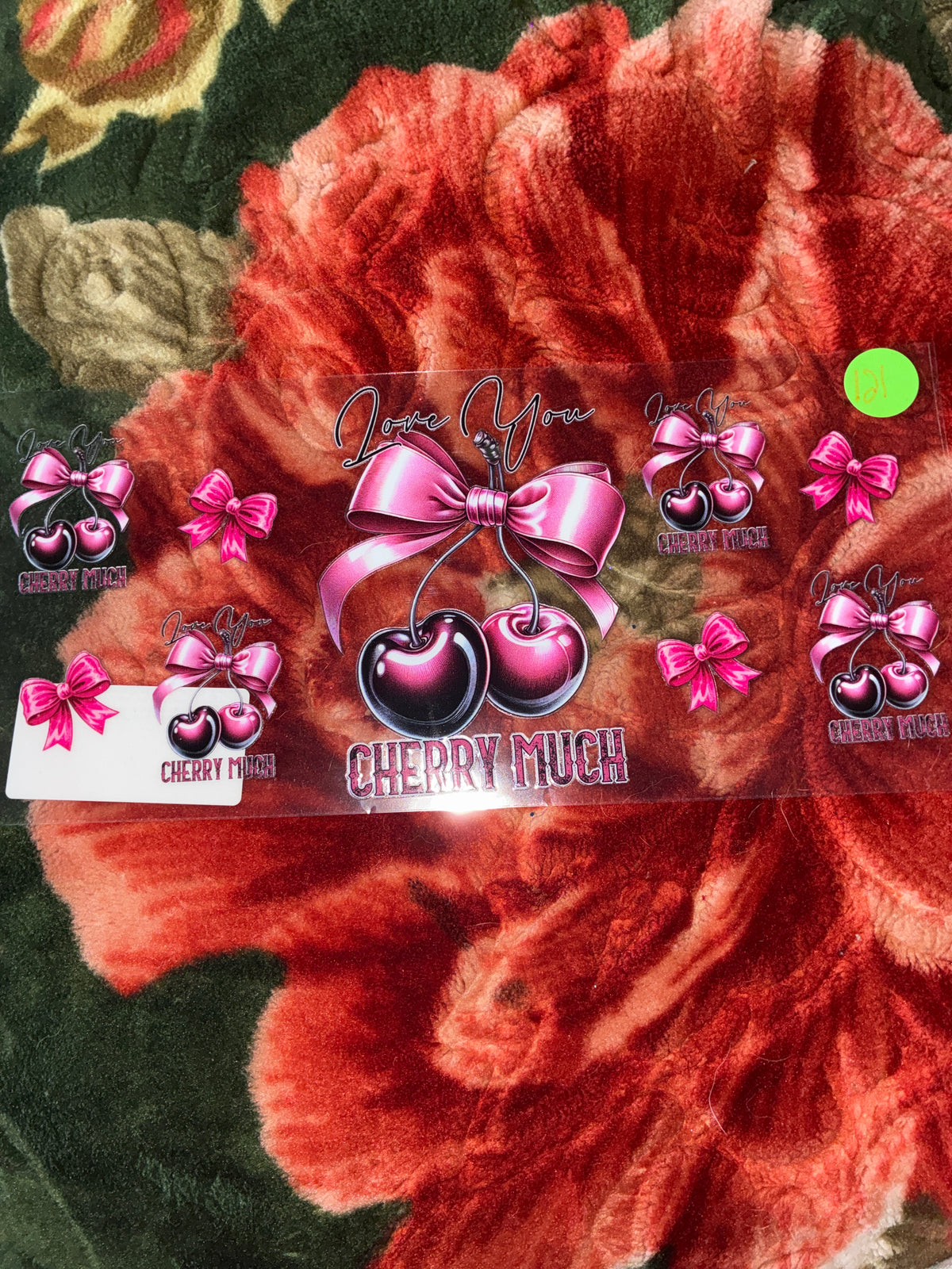 CHERRY MUCH DECAL #121🩷🖤