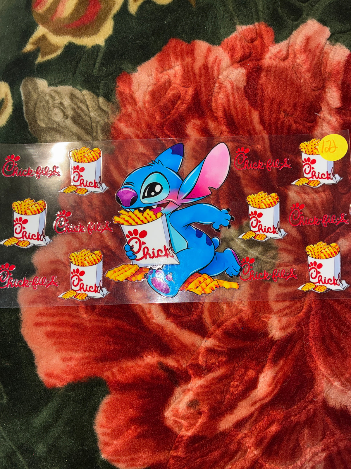 Chick-Fl-A Stitch Decal #122💛🩵